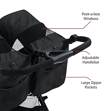 BRITAX&reg; B-Lively Double Stroller in Raven. View a larger version of this product image.