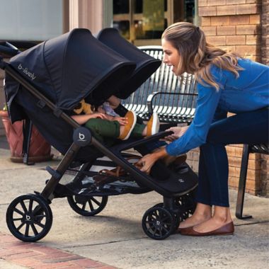 Britax&reg; B-Lively Double Stroller in Raven. View a larger version of this product image.