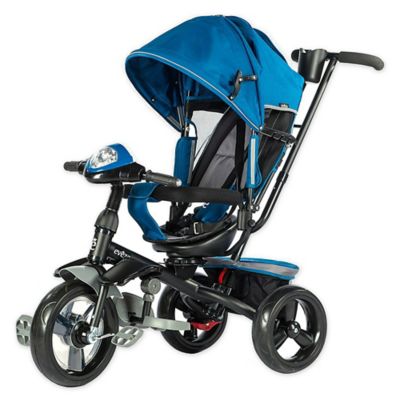 Evezo Maks 4-in-1 Stroller Trike in Blue