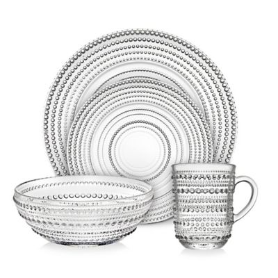 Rosebud 8" Dessert Plates Set for 4 I Godinger & Co 