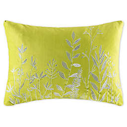 KAS Australia Blooms Janaia Oblong Throw Pillow in Chartreuse