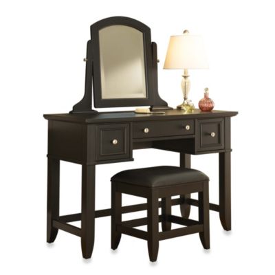 black vanity dresser