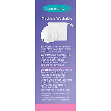Lansinoh&reg; 4-Pack Washable Nursing Pads in White. View a larger version of this product image.