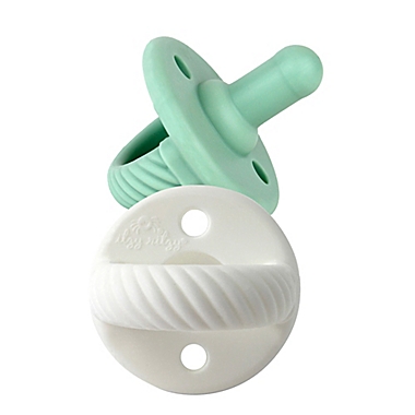 Itzy Ritzy&reg; 0-24M 2-Pack Sweetie Soother Cable Pacifiers in Green/White. View a larger version of this product image.