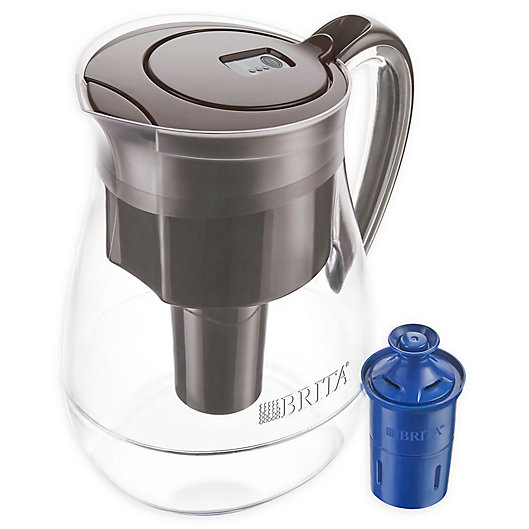 Alternate image 1 for Brita® 10-Cup Monterey Pitcher with LongLast Filter in Coffee/Black