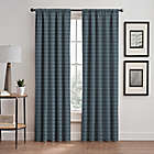 Alternate image 0 for Emerson Stripe 95-Inch Rod Pocket/Back Tab Window Curtain Panel in French Blue (Single)