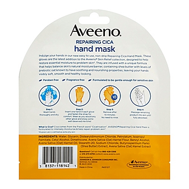 Aveeno&reg; Repairing Cica Hand Mask. View a larger version of this product image.