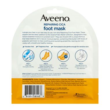 Aveeno&reg; Repairing Cica FootMask. View a larger version of this product image.