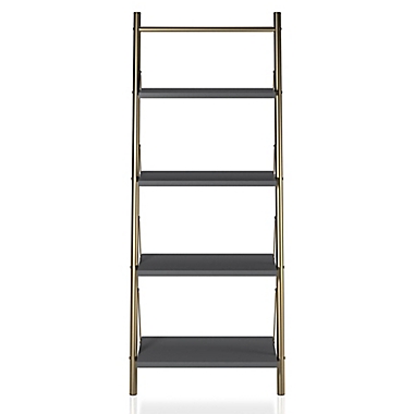 Cosmoliving By Cosmopolitan Nova 4, Telford Industrial Ladder Bookcase