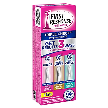 First Response&trade; Triple Check Pregnancy Test Kit. View a larger version of this product image.