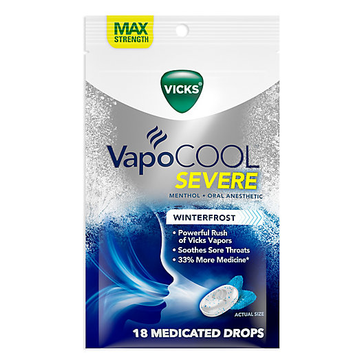 Alternate image 1 for Vicks® VapoCOOL™ 18- Count Severe Medicated Drops