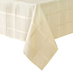 Plaid Jacquard 60-Inch x 102-Inch Oblong Tablecloth in Golden