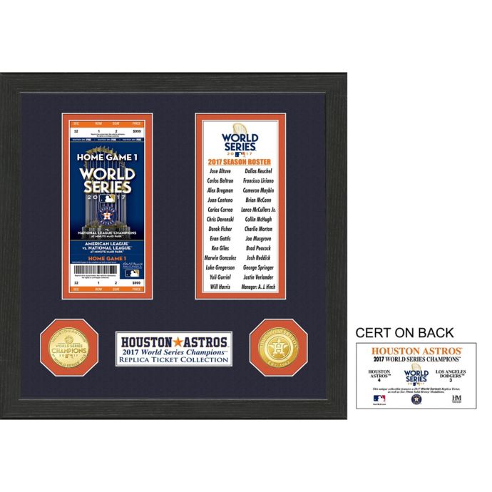 MLB Houston Astros World Series Ticket Frame Bed Bath & Beyond