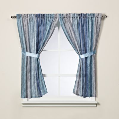 Sierra Blue Bath Window Curtain Panel Pair Bed Bath Beyond