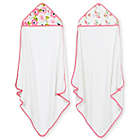 Alternate image 0 for Just Born&reg; 2-Pack Blossom Hooded Towels in Pink