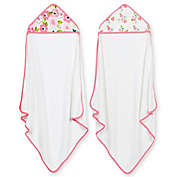 Just Born&reg; 2-Pack Blossom Hooded Towels in Pink