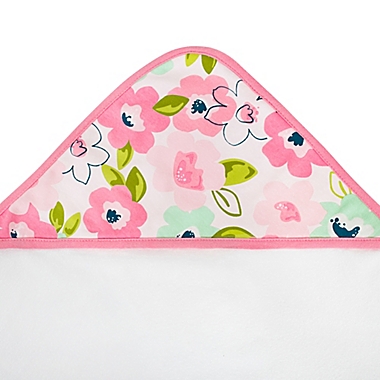 Just Born&reg; 2-Pack Blossom Hooded Towels in Pink. View a larger version of this product image.