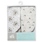 Alternate image 3 for Just Born&reg; 2-Pack Counting Sheep Hooded Towels in Grey