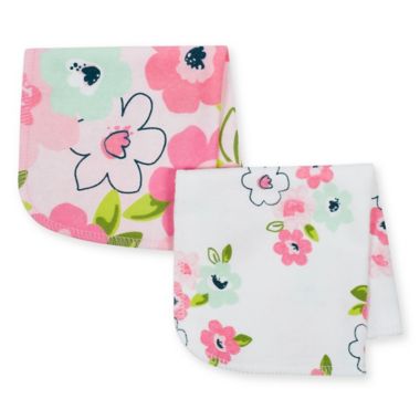 Just Born&reg; 10-Pack Blossom Washcloths in Pink. View a larger version of this product image.