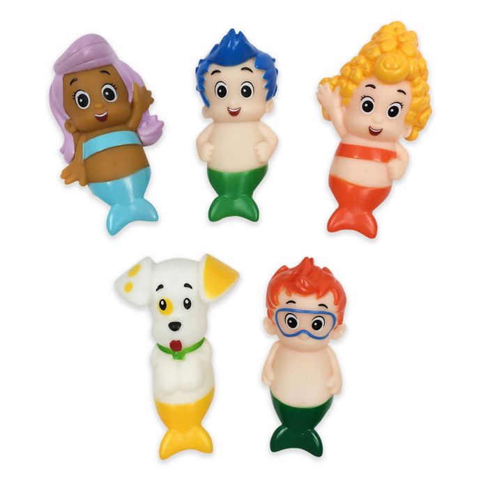 Nickelodeon Bubble Guppies 5 Piece Bath Finger Puppet Set