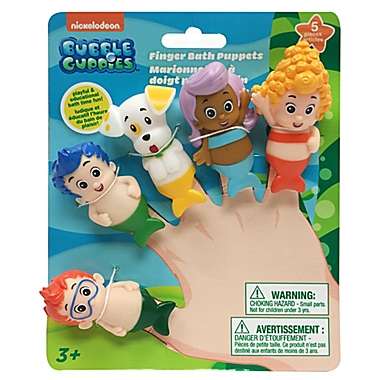 Nickelodeon&trade; Bubble Guppies 5-Piece Bath Finger Puppet Set. View a larger version of this product image.