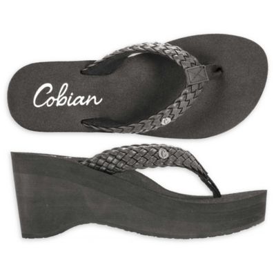 cobian wedge flip flops