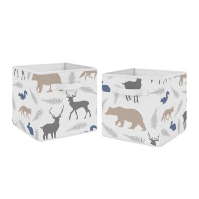 woodland animal storage cubes