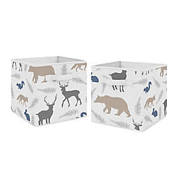 Sweet Jojo Designs® Woodland Animal Multicolor Fabric Storage Bins (Set of 2)