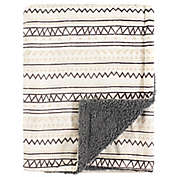Hudson Baby&reg; Aztec-Inspired Minky Blanket with Sherpa Backing