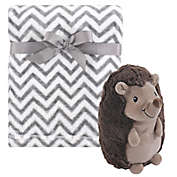 Hudson Baby&reg; 2-Piece Baby Blanket and Hedgehog Plush Toy Set in Brown