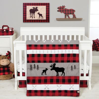 buffalo plaid crib set