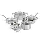 Alternate image 1 for Calphalon&reg; Tri-Ply Stainless Steel 10-Piece Cookware Set