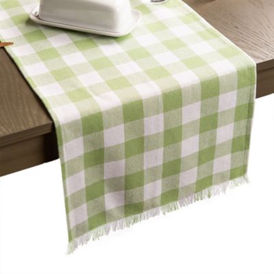 green table runner