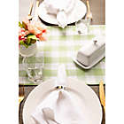 Alternate image 5 for Design Imports Heavyweight Fringed Check 72-Inch Table Runner in Bright Green
