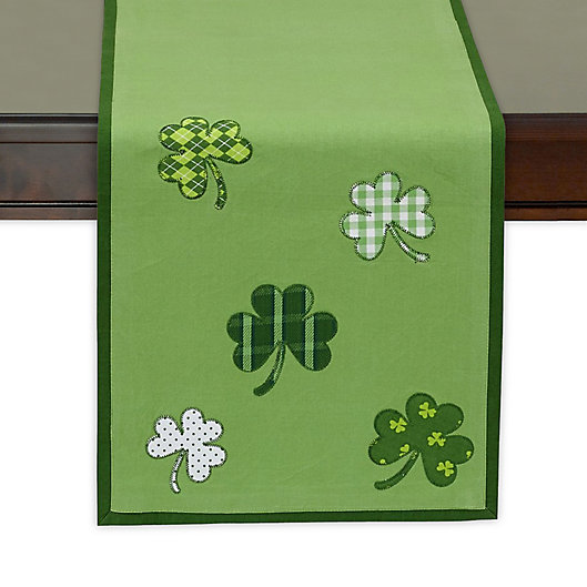 Alternate image 1 for Design Imports Lucky Day 54-Inch Table Runner in Green
