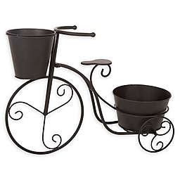 Glitzhome Bicycle Planter in Black