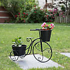Alternate image 1 for Glitzhome Bicycle Planter in Black