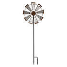 Alternate image 0 for Glitzhome Farmhouse Metal Galvanized Wind Spinner Yard Stake