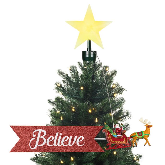 Mr. Christmas® Santa Sleigh Animated Tree Topper | Bed Bath and Beyond