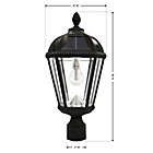 Alternate image 2 for Gama Sonic Post Mount Outdoor Integrated LED Post Lantern in Black