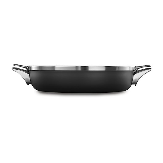 Alternate image 1 for Calphalon® Premier™ Space Saving Hard Anodized Nonstick 12-Inch Covered Everyday Pan