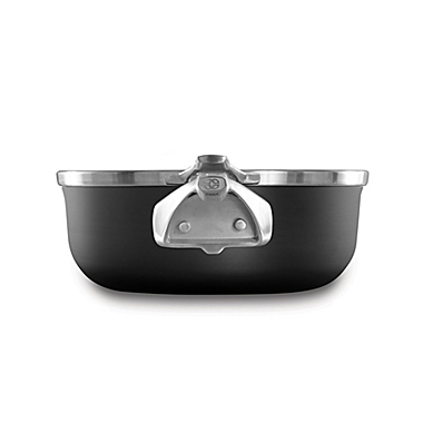 Calphalon&reg; Premier&trade; Space Saving Hard Anodized Nonstick 4 qt. Covered Chef&#39;s Pan. View a larger version of this product image.