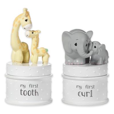 first tooth and curl keepsake boxes