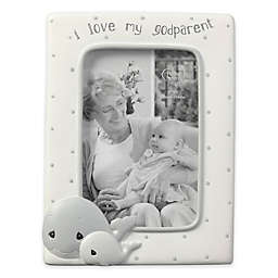 Whale Godparent 4-Inch x 6-Inch Picture Frame