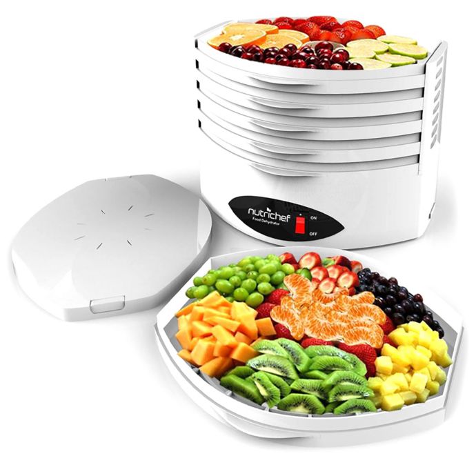 NUTRICHEF Multi-Tier Food Dehydrator in White  Bed Bath & Beyond