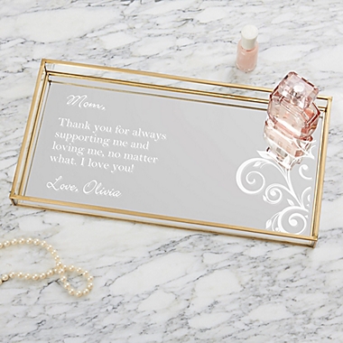 Special Message Personalized Vanity Tray. View a larger version of this product image.