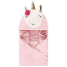 Little Treasure Unicorn Hooded Towel in Pink