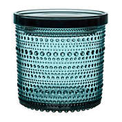 Iittala Kastehelmi Large Jar with Lid in Sea Blue