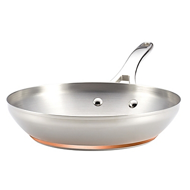 Anolon&reg; Nouvelle Copper Stainless Steel 12-Inch Covered French Skillet. View a larger version of this product image.