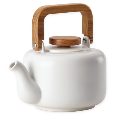 Bonjour&reg; Wayfarer 8-Cup Ceramic Teapot in White